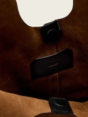 AllSaints Brown Ara Suede E/W Tote - Image 3 of 7