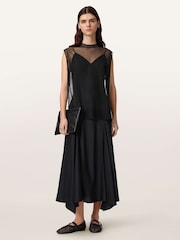 AllSaints Black Ava Dress - Image 1 of 6