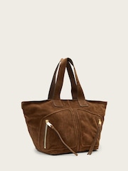 AllSaints Brown Jean Rey Suede Tote - Image 4 of 7