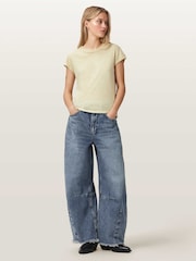 AllSaints Cream Anna T-Shirts - Image 3 of 7