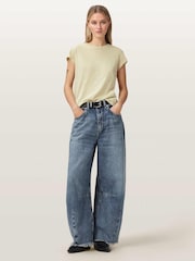 AllSaints Cream Anna T-Shirts - Image 4 of 7