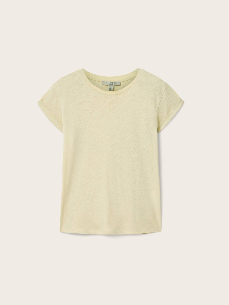 AllSaints Cream Anna T-Shirts - Image 7 of 7 AllSaints Cream Anna T-Shirts - Image 7 of 7