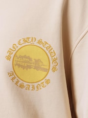 AllSaints Cream Sun City Etta Sweatshirt - Image 7 of 9