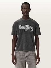 AllSaints Black Sun City Short Sleeve Crew Neck T-Shirt - Image 1 of 6