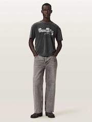 AllSaints Black Sun City Short Sleeve Crew Neck T-Shirt - Image 2 of 6