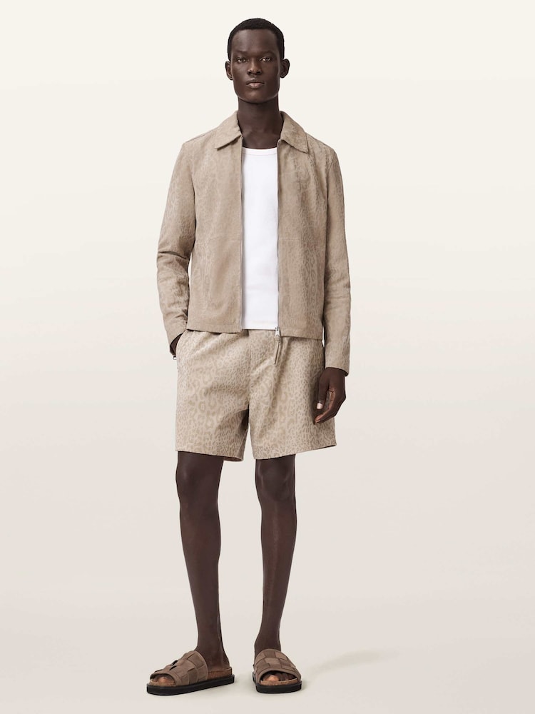 AllSaints Brown Hockley Suede Jacket - Image 2 of 6 AllSaints Brown Hockley Suede Jacket - Image 2 of 6