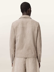 AllSaints Brown Hockley Suede Jacket - Image 4 of 6