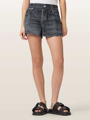 AllSaints Black Tyler Shorts - Image 1 of 7