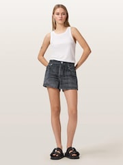 AllSaints Black Tyler Shorts - Image 6 of 7