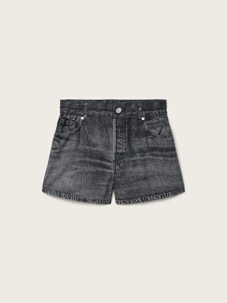 AllSaints Black Tyler Shorts - Image 7 of 7