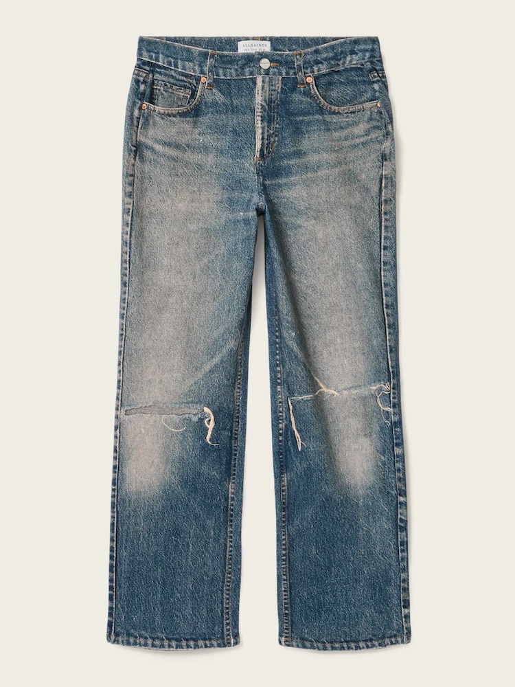 AllSaints Blue Ida Terry Trousers - Image 7 of 7