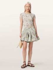 AllSaints Green Tulip Skirt - Image 1 of 6