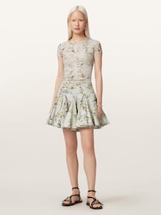 AllSaints Green Tulip Skirt - Image 2 of 6