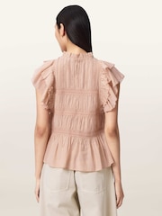 AllSaints Pink Harriet Top - Image 4 of 6