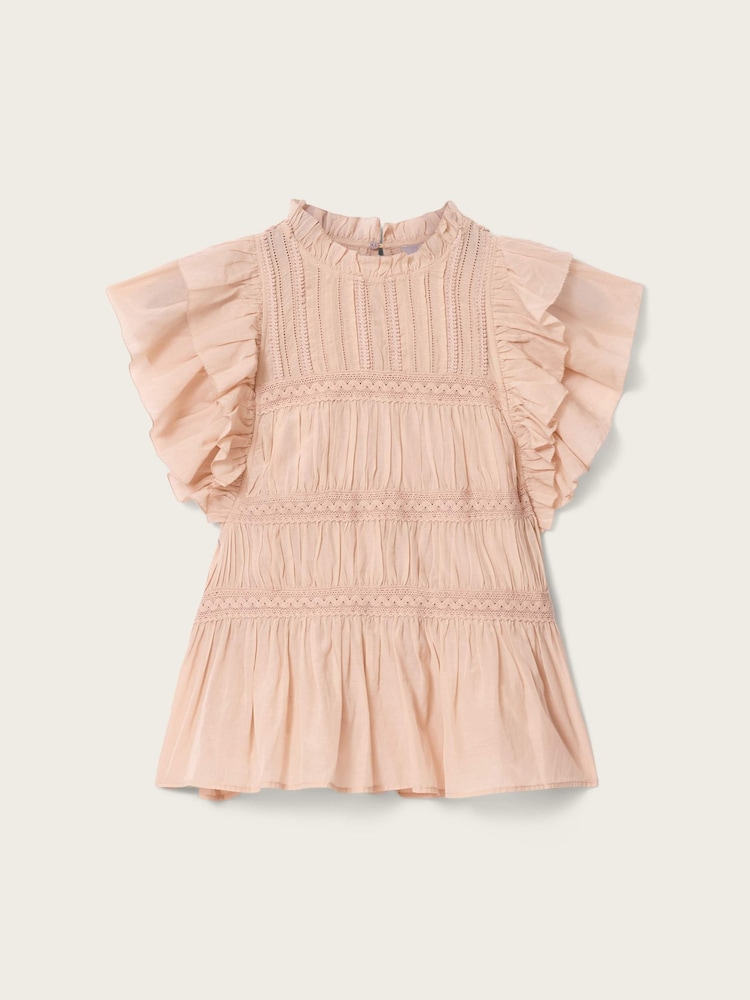 AllSaints Pink Harriet Top - Image 6 of 6 AllSaints Pink Harriet Top - Image 6 of 6