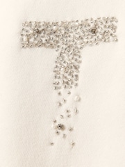 AllSaints White Stacks Separo Sweatshirt - Image 8 of 8