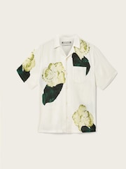 AllSaints Cream Nouvelle Short Sleeve Shirt - Image 7 of 7