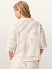 AllSaints White Elma Crochet Top - Image 4 of 5