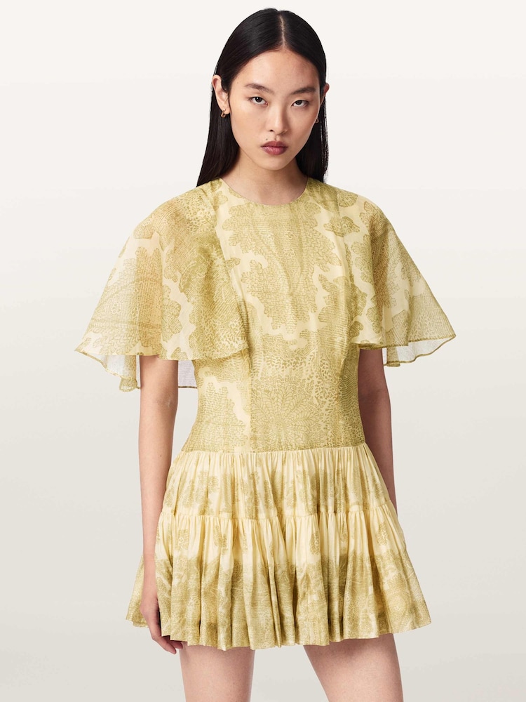 AllSaints Green Yanna Dress - Image 1 of 6