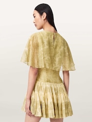 AllSaints Green Yanna Dress - Image 4 of 6