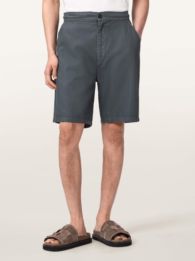 AllSaints Grey Corbett Short - Image 1 of 7