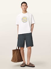 AllSaints Grey Corbett Short - Image 5 of 7