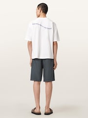 AllSaints Grey Corbett Short - Image 6 of 7