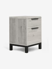 Grey Bronx Oak Effect Side Table - Image 4 of 7