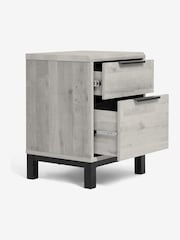 Grey Bronx Oak Effect Side Table - Image 5 of 7