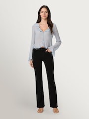 Paige Black Shadow High Rise Laurel Canyon Jeans 32 inch - Image 1 of 6