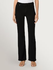 Paige Black Shadow High Rise Laurel Canyon Jeans 32 inch - Image 3 of 6