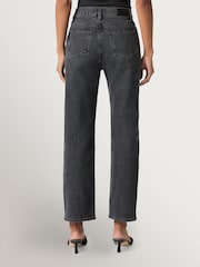 Paige Skyline Fog Stevie Ankle High Rise Cropped Straight Leg Jeans - Image 2 of 6