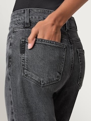 Paige Skyline Fog Stevie Ankle High Rise Cropped Straight Leg Jeans - Image 5 of 6
