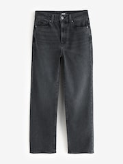 Paige Skyline Fog Stevie Ankle High Rise Cropped Straight Leg Jeans - Image 6 of 6