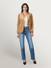 Paige Blue Mason 32" Mid Rise Straight Leg Jeans in Antica - Image 3 of 6