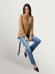 Paige Blue Mason 32" Mid Rise Straight Leg Jeans in Antica - Image 5 of 6
