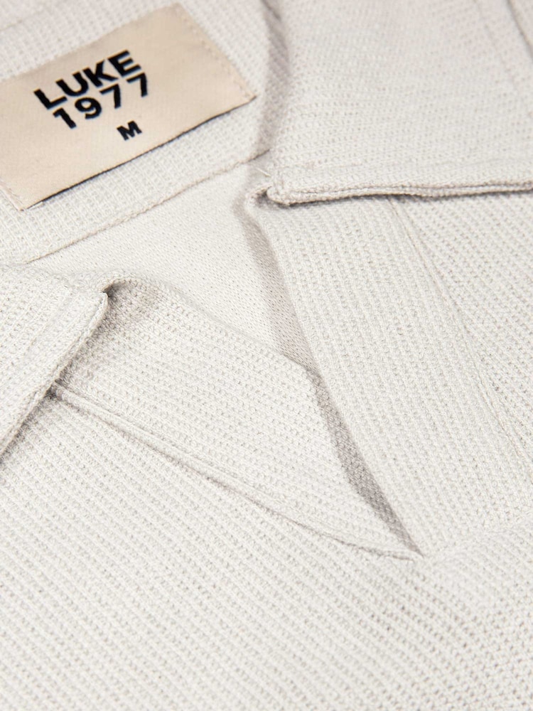 Luke 1977 Ice Grey Masaya Polo Shirt - Image 5 of 5