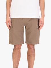 Luke 1977 Brown Suez Hardnut Cargo Shorts - Image 1 of 7