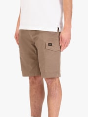 Luke 1977 Brown Suez Hardnut Cargo Shorts - Image 3 of 7