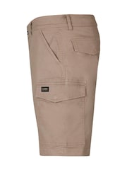Luke 1977 Brown Suez Hardnut Cargo Shorts - Image 6 of 7