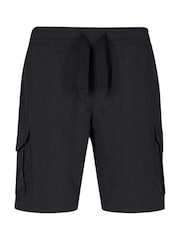 Luke 1977 Black Techshort Black Cargo Shorts - Image 4 of 7