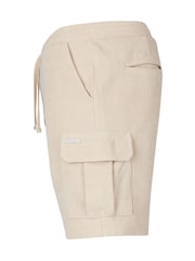Luke 1977 Cream Omar Stone Cargo Shorts - Image 6 of 7