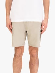 Luke 1977 Cream Techshort Stone Cargo Shorts - Image 3 of 7