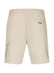 Luke 1977 Cream Techshort Stone Cargo Shorts - Image 5 of 7