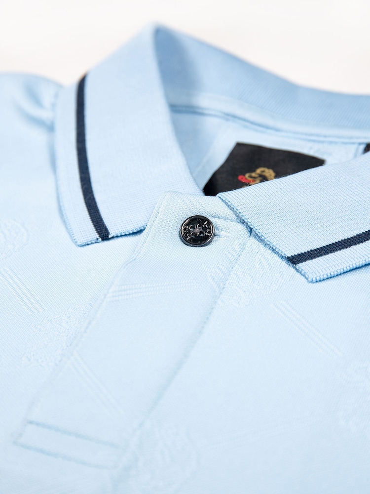 Luke 1977 Blue Saxon Sky Polo Shirt - Image 6 of 6 Luke 1977 Blue Saxon Sky Polo Shirt - Image 6 of 6