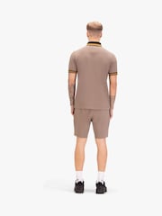 Luke 1977 Brown Makati Sanip Hardnut Polo Shirt and Short Set - Image 2 of 6