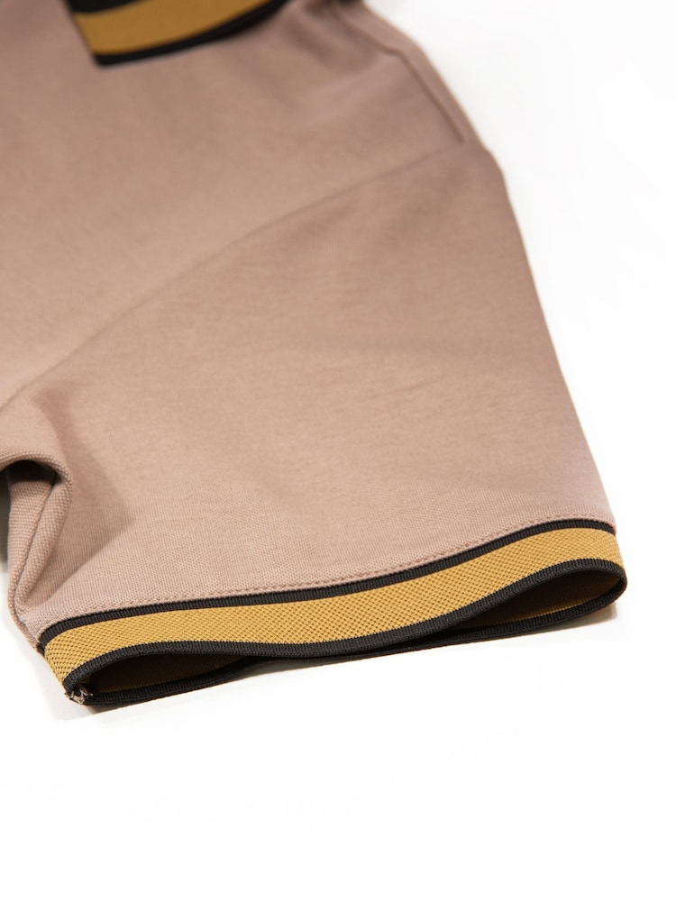 Luke 1977 Brown Makati Sanip Hardnut Polo Shirt and Short Set - Image 6 of 6