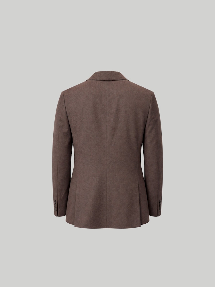 Harry Brown Brown Slim Fit Double Breasted Linen Blend Suit Jacket - Image 8 of 8 Harry Brown Brown Slim Fit Double Breasted Linen Blend Suit Jacket - Image 8 of 8