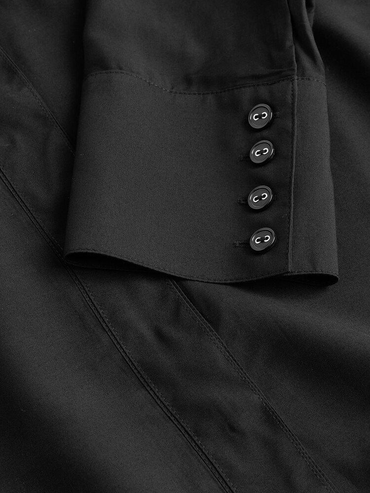 Black N.Premium Long Sleeve Shirt with Silk - Image 6 of 6