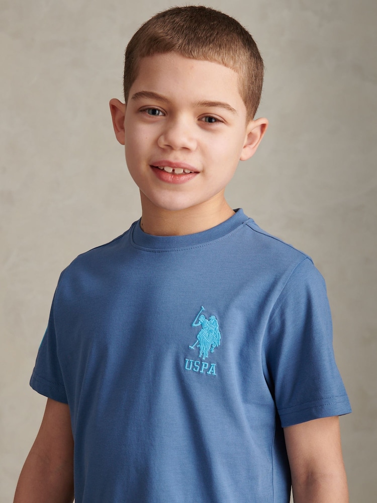U.S. Polo Assn Blue Player 3 T-Shirt - Image 2 of 11 U.S. Polo Assn Blue Player 3 T-Shirt - Image 2 of 11